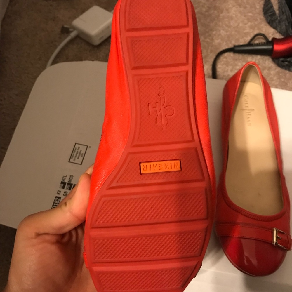 Cole Haan Nike flats red